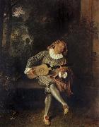 Jean-Antoine Watteau Mezzetin France oil painting artist